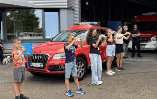 Alle Kinder sind voll in Action.