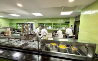 Das Küchenteam in Action